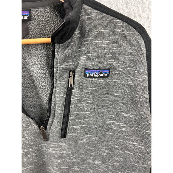 Patagonia Men’s M Better Sweater 1/4 Zip Gray Fleece Pullover - Picture 9 of 9